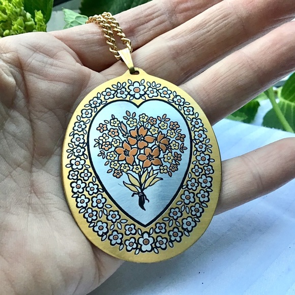 🌺VINTAGE Reed and Barton 24k Necklace- BOXED - Picture 4 of 7